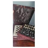 Velvet Chess Set With Board and Pieces Case