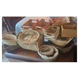 Wicker And Woven Baskets Group