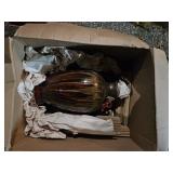 Glazed Ceramic Vase with Handles in Box