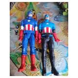 3 Action Figures: Captain America & Raphael