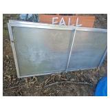 Metal Framed Window Screen Panel