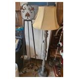 Decorative Floor Lamp and Metal Easel