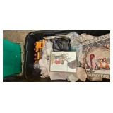 Storage Tote With Decor, Model Train, Prints
