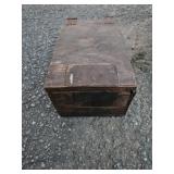 Wooden Hinged Box With Contents