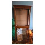 Wooden Display Cabinet With Glass Panels