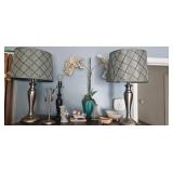 Decorative Table Lamp With Patterned Shade