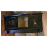 Paris Wall Shelf with Eiffel Tower Motif
