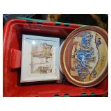 Decorative Framed Prints and Collectible Tin Lot