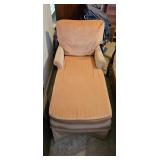 Upholstered Chaise Lounge Armchair