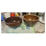 Brown Glazed Stoneware Bowls