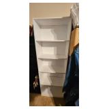 White 4-Shelf Wooden Bookcase