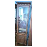 Tall Wood Display Cabinet With Missing Shelves
