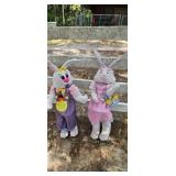 Large Plush Easter Bunny Figures, Clips