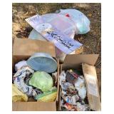 Easter Decor Lot: Ceramic, Plastic, Baskets