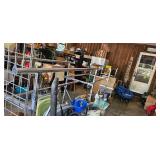 Metal Clothing Rack With Display End Panel