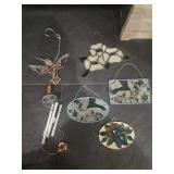 Stained Glass Sun Catchers and Hummingbird Chime