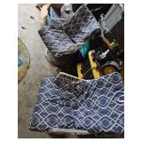 White Metal Swivel Patio Chairs