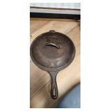 Lodge Cast Iron Skillet with Lid, USA 26C