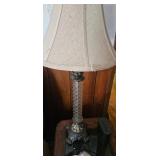Table Lamp with Frosted Glass Column