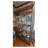 Glass Display Cabinet With Sliding Doors