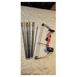Bear Archery Compound Bow With Gold Tip Arrows