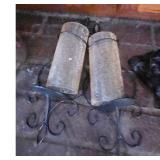 Metal Wall Sconces with Glass Shades