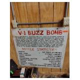Large V-1 Buzz Bomb Sign