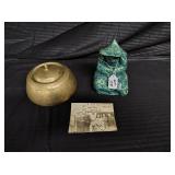 Lot of Various Collectibles -brass, ceramic statue