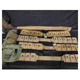 4 ammo belts WWI & barrel sleeves, pouch