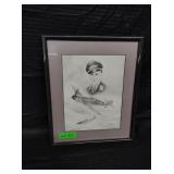 WWII Fighter Ace pencil portrait Gunther Rall