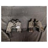2 pair vintage binoculars