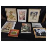 Various pictures - some signed