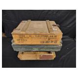Lot of 3 wood ammo boxes