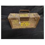 303 bal wood & metal ammo box