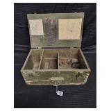 Military Tube Box - wood