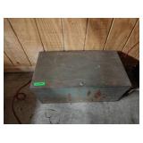 Metal lock box 2'6'x1'5'x1'1'