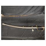 US Officer sword w/metal scabbard