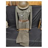 WWI Dough Boy uniform w/helmet - rare, nice