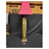 Lamp made from large shell casing