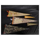 5 Vintage Pennants