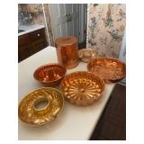 Copper and Gold Tone Bundt Pans
