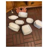 White Ceramic Bakeware and Dish Collection