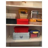 Plastic and Metal Storage Containers Lot