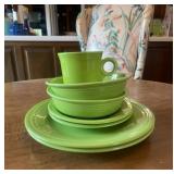 Homer Laughlin Fiesta Chartreuse Dinnerware Set