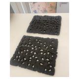 Cast Iron Trivets with Handles