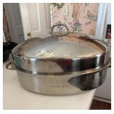 Stainless Steel Roasting Pan With Lid & Rack