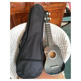 Black Soprano Ukulele with Soft Case