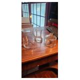 Clear Glass Creamer and Sugar Set