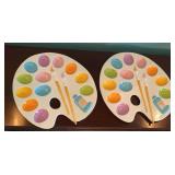 Ceramic Artist Palette Platters