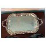 FB Rogers Silver Plated Ornate Serving Tray